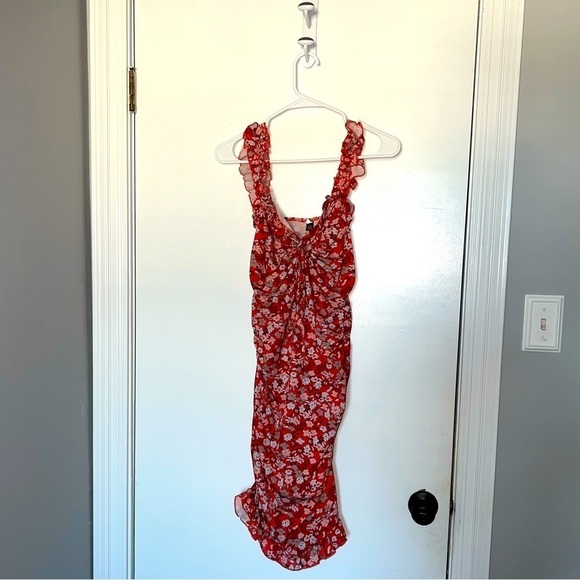 CBR red midi dress- size medium - Picture 1 of 5